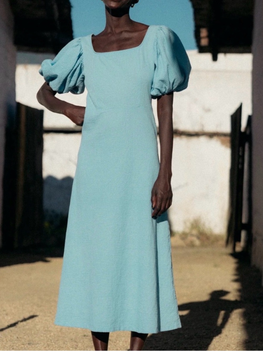 NWT Kara thoms The Maria dress in Sky